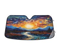 Magic Sky Car Windscreen Sun Shade Block UV Rays Windshield Sunshade, S