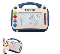 Magic Slate, Erasable Magnetic Doodle Slate, 4 Colours Erasable Magnetic Drawing Board, Children's Magnetic Board Toy, with 4 Stamps Educational Toys for Children 2-6 Years