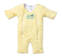 Magic Sleepsuit 100% Cotton Baby Transition Swaddle - Sleepsuit for Infants 6-9 Months - Baby Sleep Suit with Double Zipper for Easy Diaper Changes - Ideal Sleepwear for Back Sleeping - Yellow