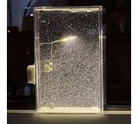 Magic Snow Lamp, DIY Snow Scene, Winter Night Light with Flowing Snow Effect, Christmas Table Lamp for Bedroom, Desk Decoration for Kids and Adults
