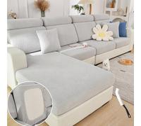 Magic Sofa Cover, Soothing Home Universal Wear-Resistant Full Coverage Anti-Slip Stretch Covers (Seat Cover-M, Light Gray)