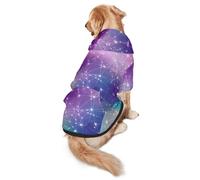 Magic Space Print Dog Hoodie Pet Sweatshirt, Warm, Soft And Breathable Hooded Clothes For Medium To Large Dogs, Easy-To-Wear Design, For Winter And Fall