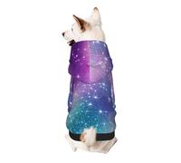 Magic Space Print Dog Hoodie Sweatshirt For Small Dogs, Warm, Soft And Breathable Pet Clothes, Easy To Wear Jumper For Winter And Fall Warm