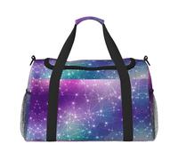 Magic Space Print Womens Sports Bags Travel Bag -Duffel Bags for Men,Small Medium Weekender Overnight Bags for Women,Sport Gym Bag