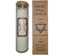 Magic Spell Candle with Crystals - Confidence