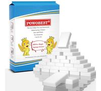 Magic Sponge Eraser,100 Pack White Melamine Cleaner, Multi-Purpose Washing Up Cleaning Scourers Sponge, Scrub Non-Scratch Sponge for Kitchen, Dish, Bathroom, Shoe