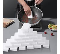 Magic Sponge Eraser, 100Pack Extra Thick Melamine Sponge Foam in Bulk, Multi-Functional Household Cleaning Scrub Pads for Kitchen, Bathroom, Bathtub, Sink, Furniture, Car, Walls, Shoes