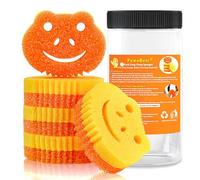 Magic Sponges Washing Up, 5Pack Dual Sided Temperature Frog Kitchen Cleaning Sponge Scrubber, Non Scratch Scourers Pads Dishwashing Sponge Eraser for Kitchen, Dish, Bathroom