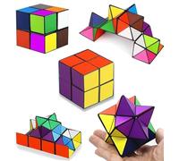 Magic Star Cube 2 in 1,Infinity Cube,Speed Cube D Puzzle Cubes for Kids and Adults，Brain Development Puzzle Games for Children and Adults