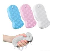 Magic Super Soft Exfoliating Bath Sponge, 3PCS Giant Sponges for Shower Exfoliating, Exfoliates Dead Skin for Body, Radiant Skin for Family (Pink+White+Blue)