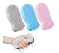 Magic Super Soft Exfoliating Bath Sponge, 3PCS Giant Sponges for Shower Exfoliating, Exfoliates Dead Skin for Body, Radiant Skin for Family (Blue+Pink+Gray)