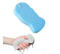 Magic Super Soft Exfoliating Bath Sponge, 3PCS Giant Sponges for Shower Exfoliating, Exfoliates Dead Skin for Body, Radiant Skin for Family (Blue)