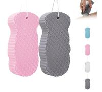 Magic Super Soft Exfoliating Bath Sponge Resuable, Radiant Skin Sponge, Magic Exfoliating Bath Sponge, Magic Super Soft Exfoliating Bath Body Scrubber Shower Sponges for Face & Body Skin (2PCS-B)