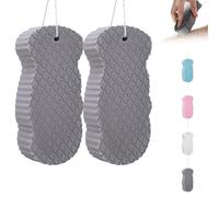 Magic Super Soft Exfoliating Bath Sponge Resuable, Radiant Skin Sponge, Magic Exfoliating Bath Sponge, Magic Super Soft Exfoliating Bath Body Scrubber Shower Sponges for Face & Body Skin (2PCS-J)