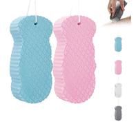 Magic Super Soft Exfoliating Bath Sponge Resuable, Radiant Skin Sponge, Magic Exfoliating Bath Sponge, Magic Super Soft Exfoliating Bath Body Scrubber Shower Sponges for Face & Body Skin (2PCS-A)