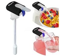 Magic Tap Automatic Drink Dispenser for Fridge, Black (1 Pack), No Spill Milk Dispenser for Fridge, Automatic Milk Dispenser Pump for Gallon Jugs, Water & Juice, Fits Most Bottles, Batteries Required