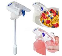 Magic Tap Automatic Drink Dispenser for Fridge, White (1 Pack), No Spill Milk Dispenser for Fridge, Automatic Milk Dispenser Pump for Gallon Jugs, Water & Juice, Fits Most Bottles, Batteries Required
