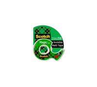 Scotch Magic Tape, 1 Roll on Handheld Dispenser, 19 mm x 15 m - General Purpose Sticky Tape for Document Repair, Labelling & Sealing