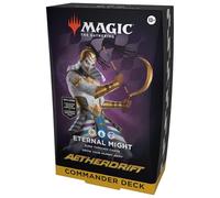 Magic: The Gathering Aetherdrift Commander Deck - Eternal Might 100-Card Deck 2-Card Collector Booster Sample Pack + Accessories