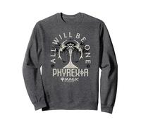 Magic: The Gathering All Will Be One Phyrexia Tonal Logo Sweatshirt, Adult Unisex, Dark Heather Grey, X-Large