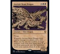 Magic: the Gathering - Ancient Brass Dragon (389) - Showcase - Foil - Battle for Baldur's Gate