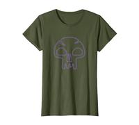 Magic: The Gathering- Black Mana Emblem T-Shirt, Women, Olive Green, XX-Large