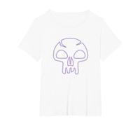 Magic: The Gathering- Black Mana Emblem T-Shirt, Women's Plus, White, 3X