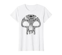 Magic: The Gathering Black Mana Symbol Fill T-Shirt, Women, White, X-Large