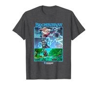 Magic: The Gathering Bloomburrow Panels T-Shirt, Men, Dark Heather Grey, Large