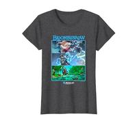 Magic: The Gathering Bloomburrow Panels T-Shirt, Women, Dark Heather Grey, X-Small
