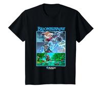 Magic: The Gathering Bloomburrow Panels T-Shirt, Youth, Black, X-Small
