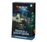 Magic The Gathering Commander Karlov Mansion Murders Deck - Clues Fishing (100 Card Deck, 2 Sample Booster + Accessories) (English Version)