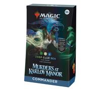 Magic The Gathering Commander Karlov Mansion Murders Deck - Clues Fishing (100 Card Deck, 2 Sample Booster + Accessories) (English Version)