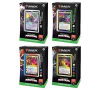 Magic: The Gathering - Commander Masters Commander Deck Display - All 4 Decks (1 Eldrazi Unbound, 1 Enduring Enchantments, 1 Planeswalker Party, and 1 Sliver Swarm)