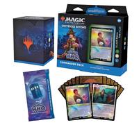 Magic: The Gathering Doctor Who Commander Deck - Blast from the Past (100-Card Deck, 2-Card Collector Booster Sample Pack + Accessories)