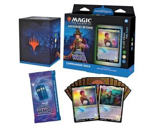 Magic: The Gathering Doctor Who Commander Deck - Blast from the Past (100-Card Deck, 2-Card Collector Booster Sample Pack + Accessories)
