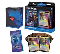 Magic: The Gathering Doctor Who Commander Deck - Masters of Evil (100-Card Deck, 2-Card Collector Booster Sample Pack + Accessories)