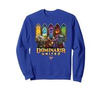 Magic the Gathering Dominaria Stained Glass Sweatshirt, Adult Unisex, Royal Blue, XX-Large