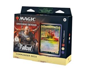 Magic: The Gathering Fallout Commander Deck - Hail, Caesar (100-Card Deck, 2-Card Collector Booster Sample Pack + Accessories)