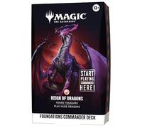 Magic: The Gathering Foundations Commander Deck - Reign of Dragons (English Version)