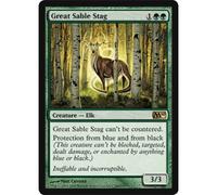 Magic: The Gathering Great Sable Stag (Foil) | Magic 2010 Core Set