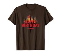 Magic: The Gathering Happy Birthday Plus One Mana T-Shirt, Men, Brown, Medium