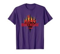 Magic: The Gathering Happy Birthday Plus One Mana T-Shirt, Men, Purple, Medium