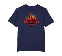 Magic: The Gathering Happy Birthday Plus One Mana T-Shirt, Men's Big and Tall, Navy Blue, 6X Tall