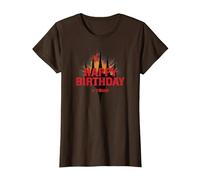 Magic: The Gathering Happy Birthday Plus One Mana T-Shirt, Women, Brown, Small