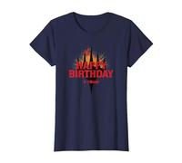 Magic: The Gathering Happy Birthday Plus One Mana T-Shirt, Women, Navy Blue, Medium