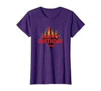 Magic: The Gathering Happy Birthday Plus One Mana T-Shirt, Women, Purple, Medium