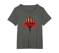 Magic: The Gathering Happy Birthday Plus One Mana T-Shirt, Women's Plus, Asphalt Grey, 3X