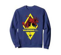 Magic: The Gathering Illuna Warning Sign Sweatshirt, Adult Unisex, Navy Blue, Small