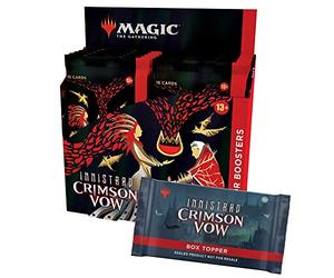 Magic: The Gathering Innistrad: Crimson Vow Collector Booster Box, 12 Packs & Dracula Box Topper